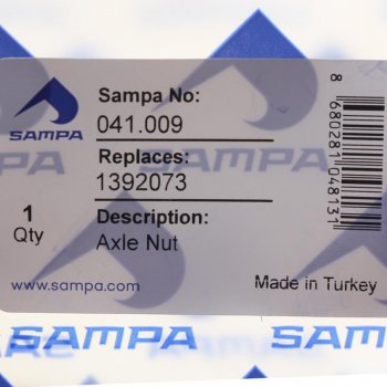 679 р. Гайка SCANIA ступицы задней правая (M82x2) SAMPA SAMPA 041.009  с доставкой в г. Пермь. Увеличить фотографию 3