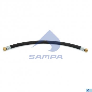 1 799 р. Шланг тормозной SCANIA P,G,R,T series SAMPA SAMPA 041.193  с доставкой в г. Пермь. Увеличить фотографию 1