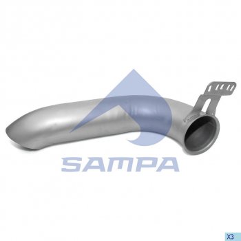 5 449 р. Глушитель SCANIA (ЕВРО-5) SAMPA SAMPA 041.253  с доставкой в г. Пермь. Увеличить фотографию 1