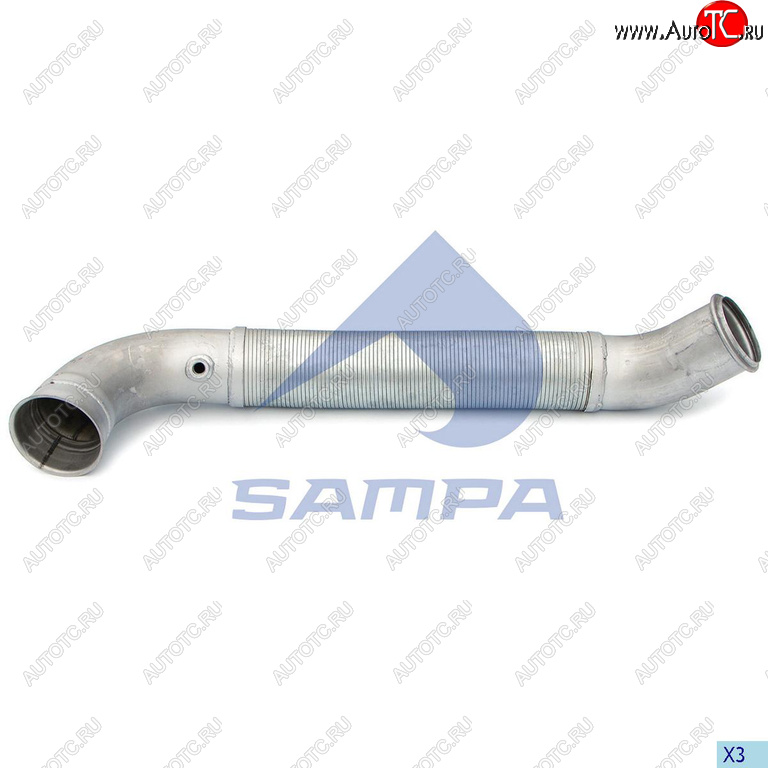6 999 р. Труба промежуточная глушителя SCANIA с гофрой SAMPA SAMPA 041.376  с доставкой в г. Пермь