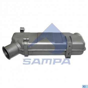 11 849 р. Глушитель SCANIA P,R,T series SAMPA SAMPA 041.380  с доставкой в г. Пермь. Увеличить фотографию 1