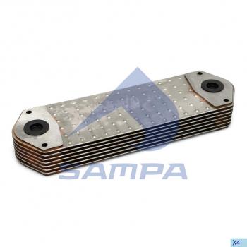 13 999 р. Радиатор масляный SCANIA P,G,R,T,4 series дв.D16.03 SAMPA SAMPA 043.079  с доставкой в г. Пермь. Увеличить фотографию 1