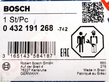 7 299 р. Форсунка MERCEDES Actros топливная BOSCH BOSCH 0432191268  с доставкой в г. Пермь. Увеличить фотографию 6