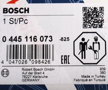 53 999 р. Форсунка LAND ROVER Discovery Sport (14-) топливная (224DT) BOSCH BOSCH 0445116073 BOSCH 0445116073  с доставкой в г. Пермь. Увеличить фотографию 7