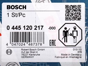29 599 р. Форсунка MAN TGA,TGS,TGX дв.D2066,D2676 топливная BOSCH BOSCH 0445120217  с доставкой в г. Пермь. Увеличить фотографию 6