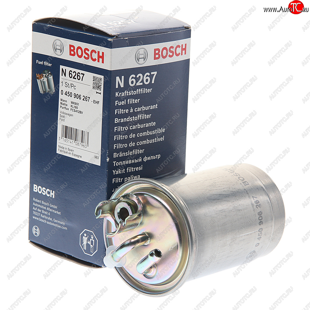 1 479 р. Фильтр топливный FORD Galaxy (95-00) BOSCH BOSCH 0450906267  с доставкой в г. Пермь