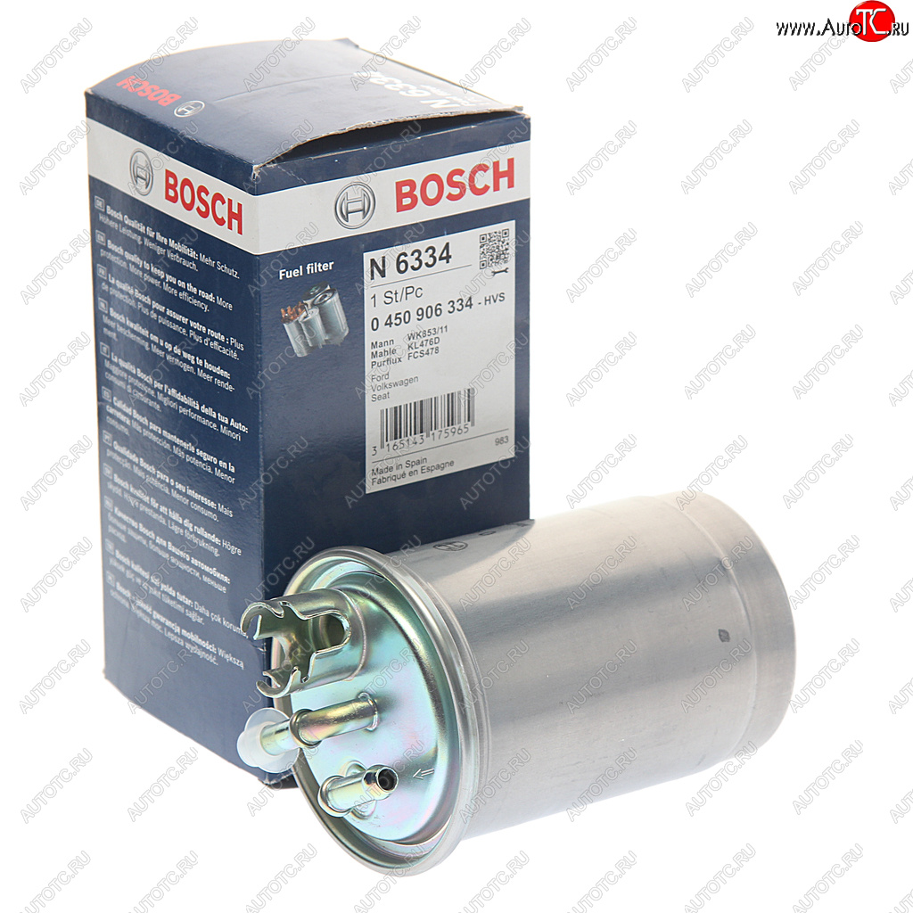 1 999 р. Фильтр топливный FORD Galaxy (95-06) VW Sharan (95-10) BOSCH BOSCH 0450906334  с доставкой в г. Пермь