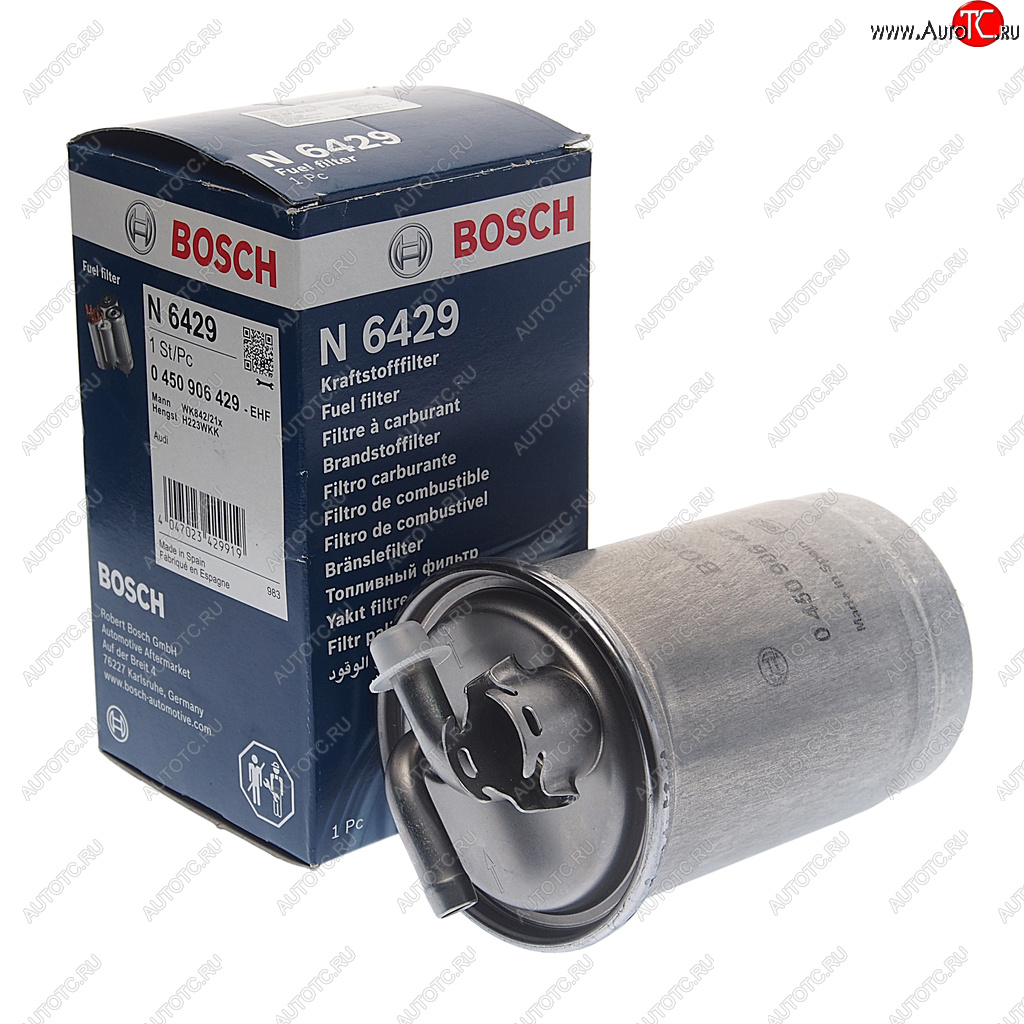 1 949 р. Фильтр топливный AUDI A6 BOSCH BOSCH 0450906429 BOSCH 0450906429  с доставкой в г. Пермь