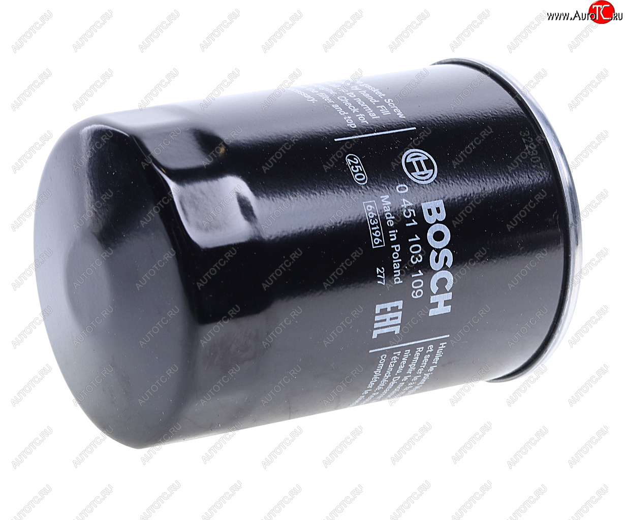 869 р. Фильтр масляный VW AUDI SEAT SKODA (04-) (1.82.0 TSITFSI) BOSCH BOSCH 0451103109  с доставкой в г. Пермь