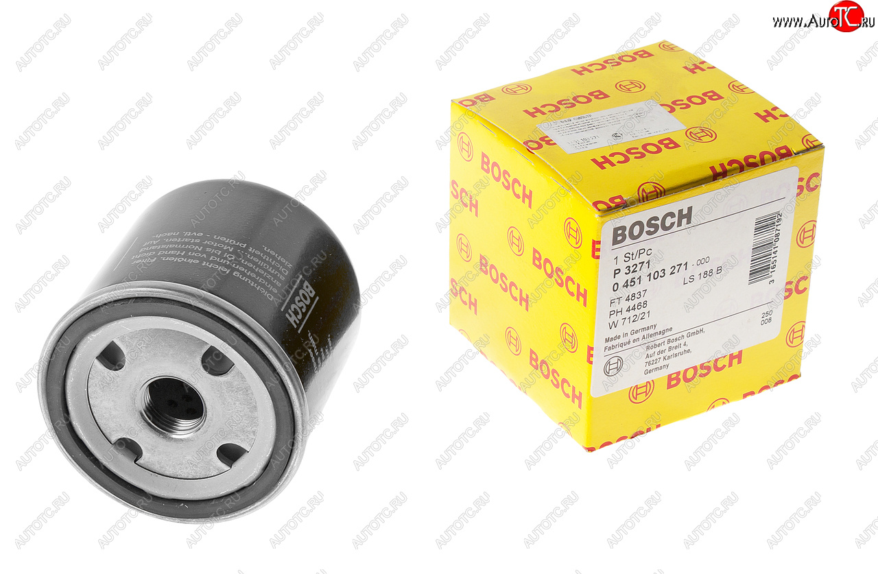 919 р. Фильтр масляный ГАЗ-31105 (дв.CHRYSLER) BOSCH BOSCH 0451103271  с доставкой в г. Пермь