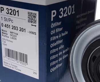 1 249 р. Фильтр масляный PEUGEOT Boxer CITROEN Jumper FIAT Ducato (94-) (2.8) BOSCH BOSCH 0451203201  с доставкой в г. Пермь. Увеличить фотографию 2
