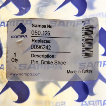 369 р. Палец DAF колодки тормозной(32x100.5) SAMPA SAMPA 050.126  с доставкой в г. Пермь. Увеличить фотографию 3