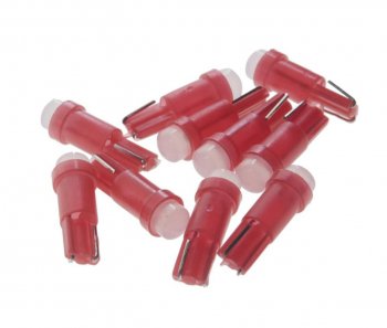 10 р. Лампа светодиодная 12V T5 W2x4.6d COB Red MEGA ELECTRIC MEGA ELECTRIC 05012r  с доставкой в г. Пермь. Увеличить фотографию 1