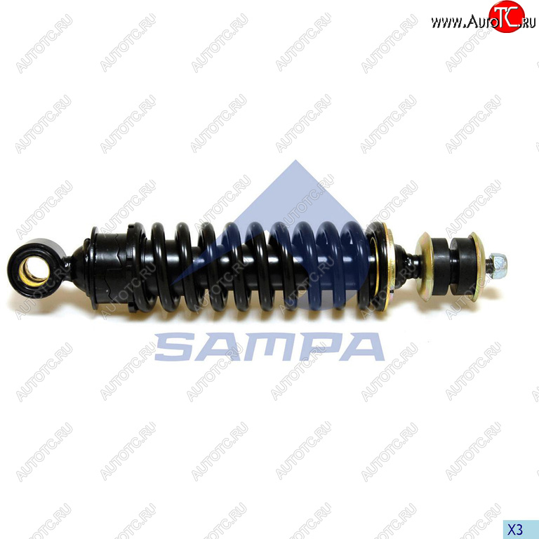 4 599 р. Амортизатор DAF 95XF кабины передний с пружиной (277337 25x40 14x83 OI) SAMPA SAMPA 050.209-01  с доставкой в г. Пермь