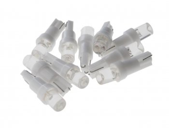 10 р. Лампа светодиодная 12V T5 W2x4.6d с патроном B8.5d 1 LED CONE White MEGA ELECTRIC MEGA ELECTRIC 050212w  с доставкой в г. Пермь. Увеличить фотографию 1