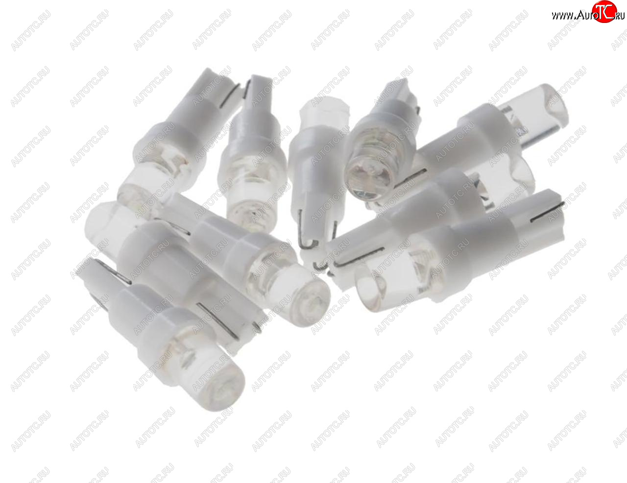 10 р. Лампа светодиодная 12V T5 W2x4.6d с патроном B8.5d 1 LED CONE White MEGA ELECTRIC MEGA ELECTRIC 050212w  с доставкой в г. Пермь