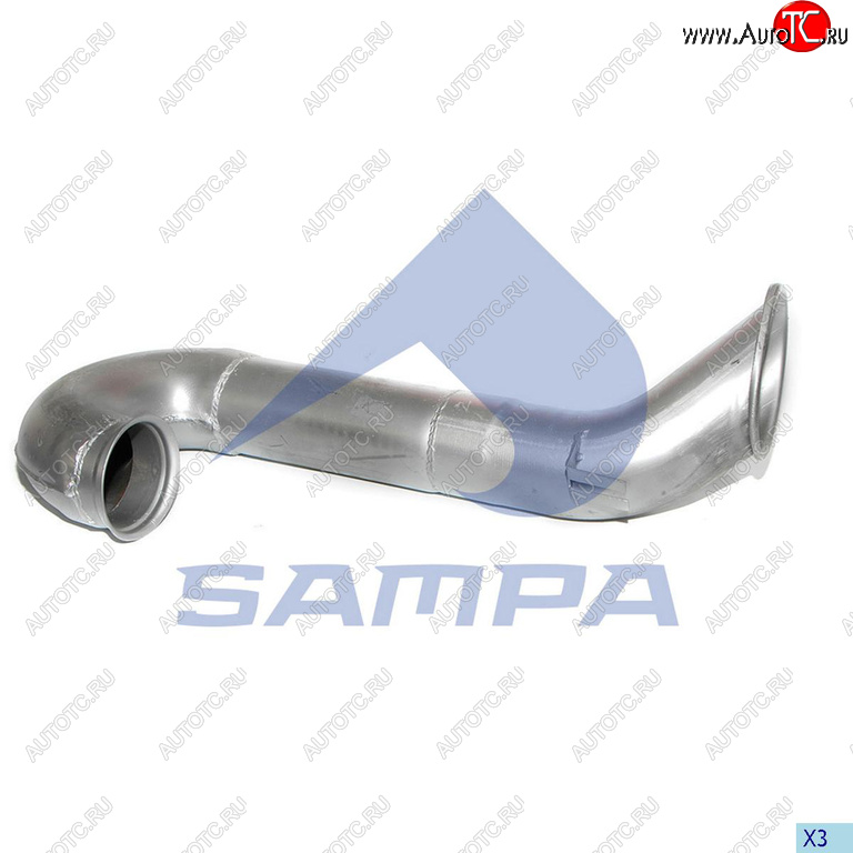8 499 р. Труба выхлопная DAF 95XF задняя часть SAMPA SAMPA 050.438  с доставкой в г. Пермь