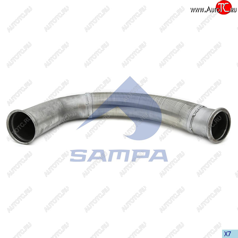 8 549 р. Труба приемная глушителя DAF с гофрой SAMPA SAMPA 050.462  с доставкой в г. Пермь