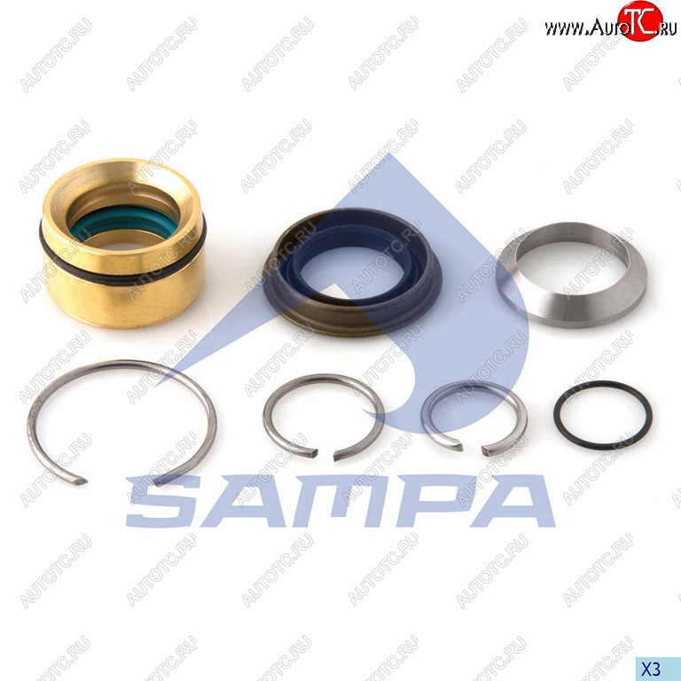1 289 р. Ремкомплект DAF цилиндра подъема кабины SAMPA SAMPA 050.586  с доставкой в г. Пермь