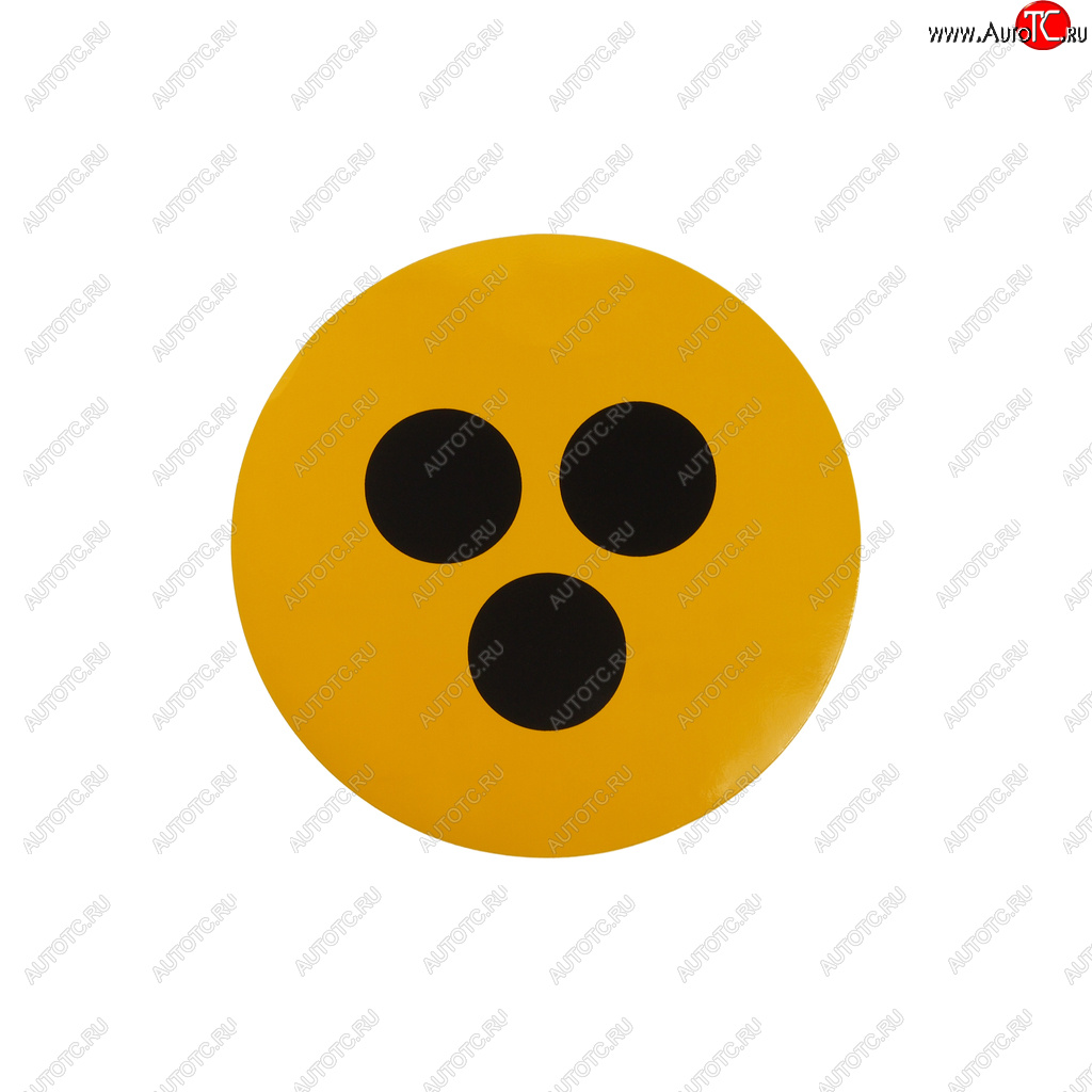 58 р. Наклейка-знак виниловая Глухой водитель d=16см AUTOSTICKERS AUTOSTICKERS 05071046051  с доставкой в г. Пермь