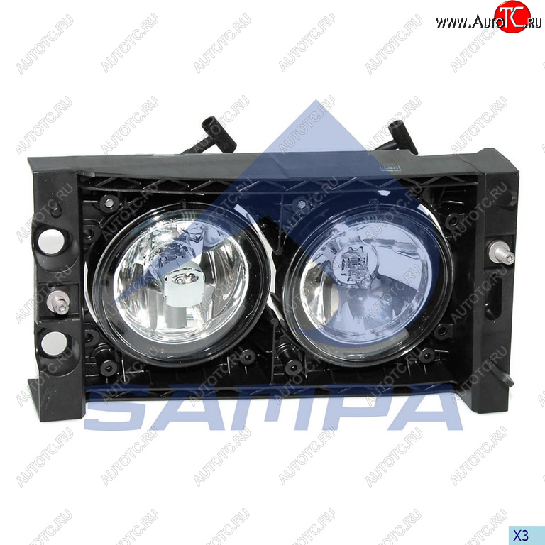 4 099 р. Фара противотуманная DAF XF95,CF65,CF75,CF85,LF45,LF55 левая SAMPA SAMPA 051.086  с доставкой в г. Пермь