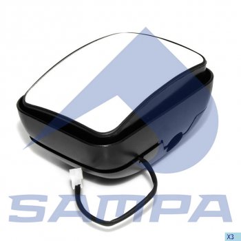 1 359 р. Зеркало боковое DAF MAN дополнительное (220х170мм) с обогревом SAMPA SAMPA 051.108  с доставкой в г. Пермь. Увеличить фотографию 1