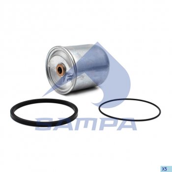 1 799 р. Фильтр масляный DAF 75CF,85CF,95XF центрифуга (втулки 14мм) SAMPA SAMPA 051.302-01  с доставкой в г. Пермь. Увеличить фотографию 1