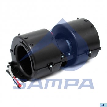 7 799 р. Вентилятор DAF 45FA отопителя салона SAMPA SAMPA 051.356  с доставкой в г. Пермь. Увеличить фотографию 1