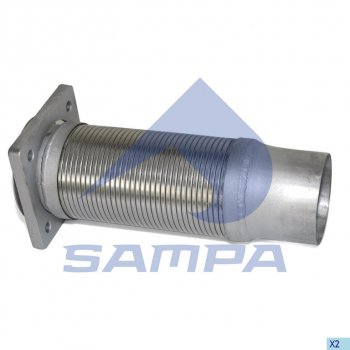 2 199 р. Гофра IVECO EuroTech выхлопной системы с фланцем (100х325мм) SAMPA SAMPA 060.233  с доставкой в г. Пермь. Увеличить фотографию 1