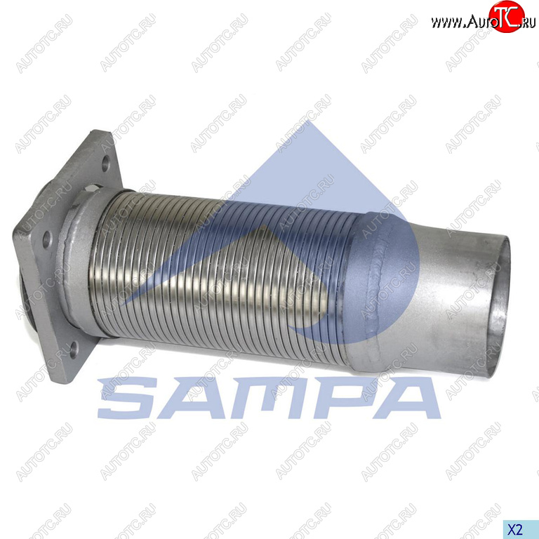 2 199 р. Гофра IVECO EuroTech выхлопной системы с фланцем (100х325мм) SAMPA SAMPA 060.233  с доставкой в г. Пермь