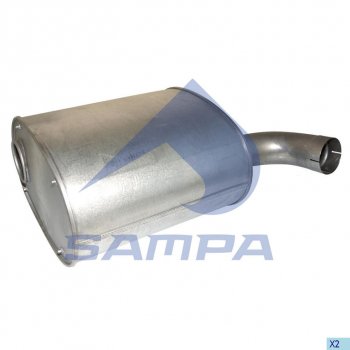 17 999 р. Глушитель IVECO SAMPA SAMPA 060.414  с доставкой в г. Пермь. Увеличить фотографию 1