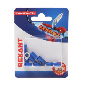 111 р. Клемма (кольцо) d=5.3 под провод 1.5-2.5 кв.мм изолированная (10шт.) REXANT REXANT 06-0419-a  с доставкой в г. Пермь. Увеличить фотографию 1