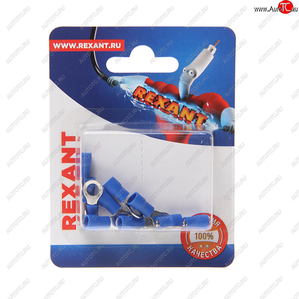 111 р. Клемма (кольцо) d=5.3 под провод 1.5-2.5 кв.мм изолированная (10шт.) REXANT REXANT 06-0419-a  с доставкой в г. Пермь
