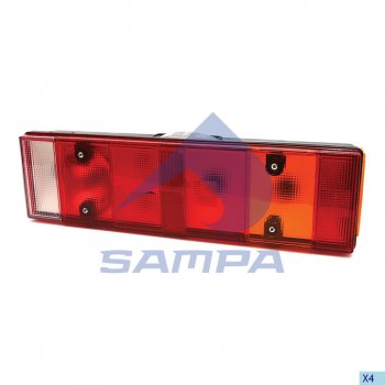 2 399 р. Фонарь задний IVECO левый (467х132мм) IVECO-разъем сзади SAMPA SAMPA 061.079  с доставкой в г. Пермь. Увеличить фотографию 1