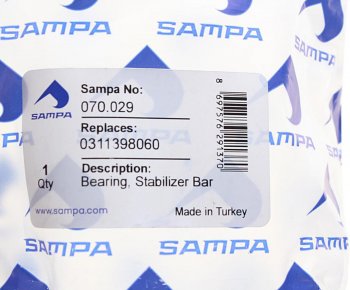 999 р. Втулка стабилизатора BPW переднего (50х70х94мм) SAMPA SAMPA 070.029  с доставкой в г. Пермь. Увеличить фотографию 3