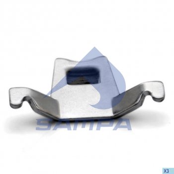 82 р. Пластина BPW крепления стяжных пружин (SN30) SAMPA SAMPA 070.193  с доставкой в г. Пермь. Увеличить фотографию 1