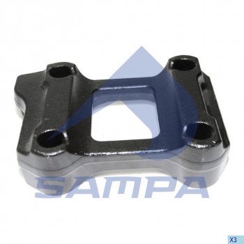 3 359 р. Кронштейн BPW крепления рессоры правой (без пальца) SAMPA SAMPA 070.327  с доставкой в г. Пермь. Увеличить фотографию 1