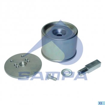 3 299 р. Ремкомплект BPW пневморессоры (стакан,палец,болты,плита) SAMPA SAMPA 070.601  с доставкой в г. Пермь. Увеличить фотографию 1
