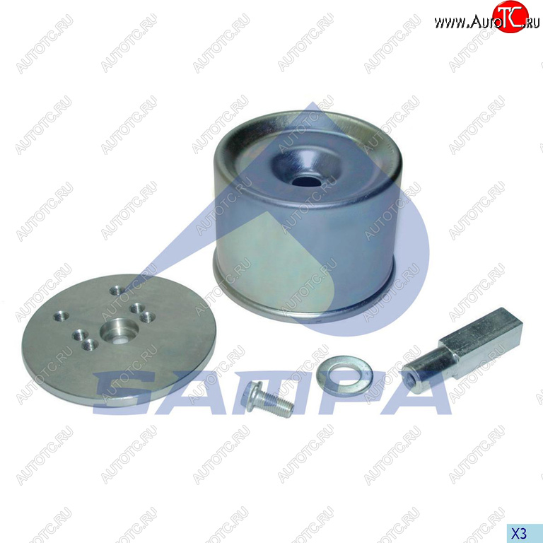 3 299 р. Ремкомплект BPW пневморессоры (стакан,палец,болты,плита) SAMPA SAMPA 070.601  с доставкой в г. Пермь