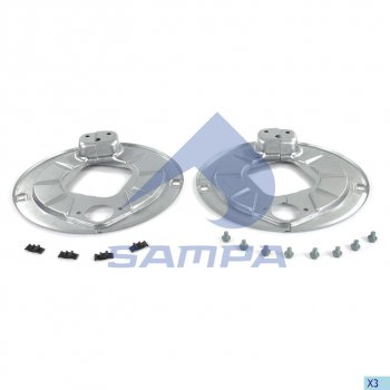 1 999 р. Щиток BPW барабана тормозного пылезащитный (комплект на ось, SN4220) SAMPA SAMPA 070.678  с доставкой в г. Пермь. Увеличить фотографию 1