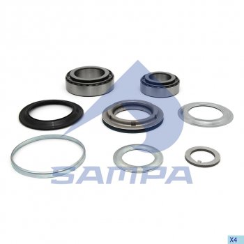 5 499 р. Ремкомплект BPW ступицы (ECO Plus,10-12т) (подшипники,уплотнения) SAMPA SAMPA 070.700  с доставкой в г. Пермь. Увеличить фотографию 1