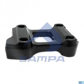 3 389 р. Кронштейн BPW крепления рессоры левой (без пальца) SAMPA SAMPA 071.071  с доставкой в г. Пермь. Увеличить фотографию 1