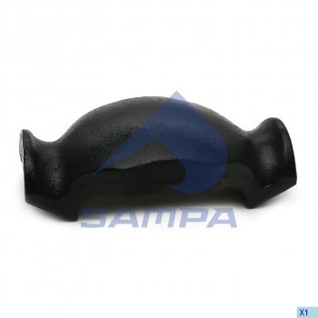 1 579 р. Сегмент BPW стремянки двойной под рессору L=70 (балка d=120мм) SAMPA SAMPA 071.100  с доставкой в г. Пермь. Увеличить фотографию 1