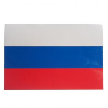 95 р. Наклейка виниловая вырезанная RUS-флаг 30х20см полноцветная AUTOSTICKERS AUTOSTICKERS 071930  с доставкой в г. Пермь. Увеличить фотографию 1