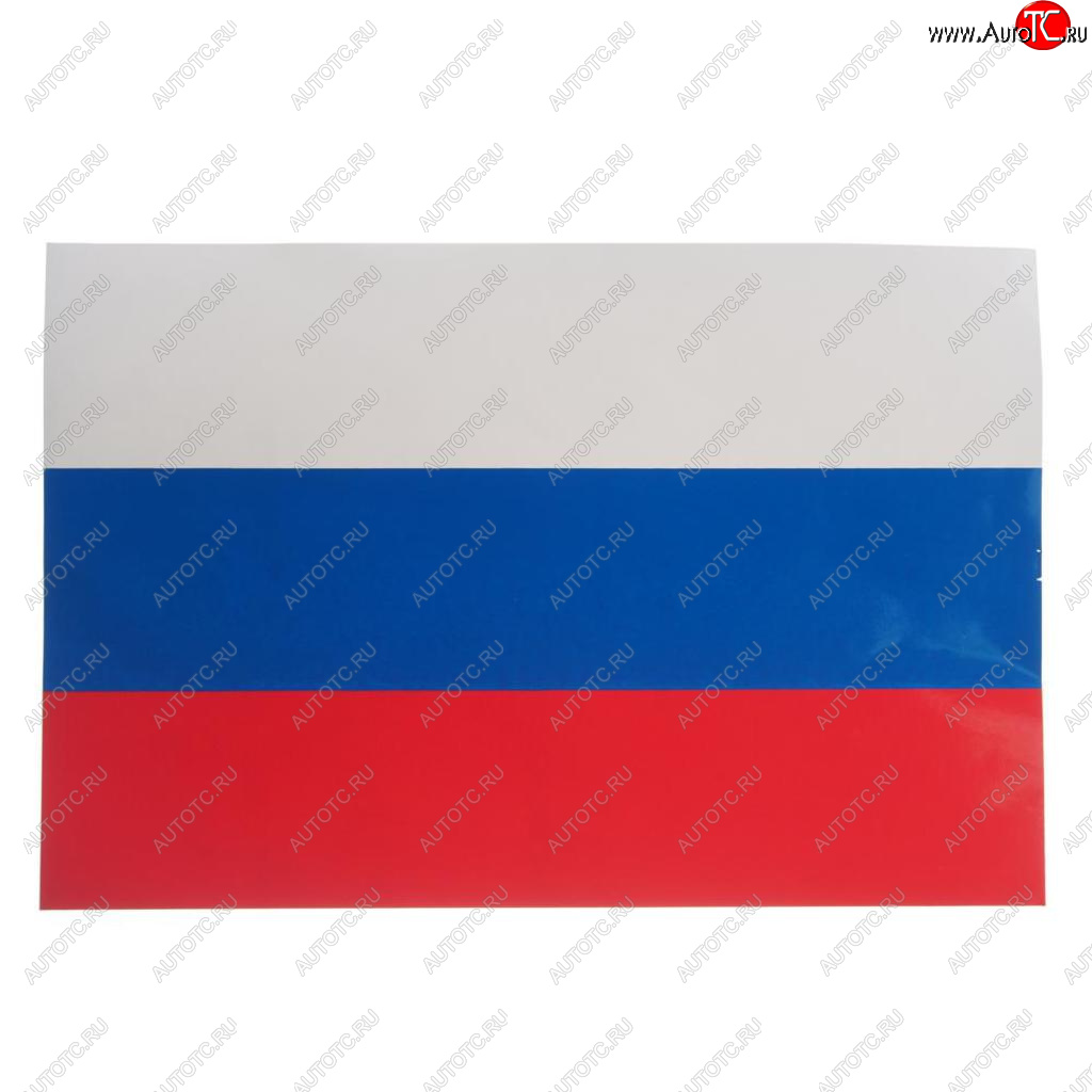 95 р. Наклейка виниловая вырезанная RUS-флаг 30х20см полноцветная AUTOSTICKERS AUTOSTICKERS 071930  с доставкой в г. Пермь