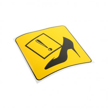 60 р. Наклейка-знак виниловая Начинающий водитель (туфля) 16х16см AUTOSTICKERS AUTOSTICKERS 07467069036  с доставкой в г. Пермь. Увеличить фотографию 1