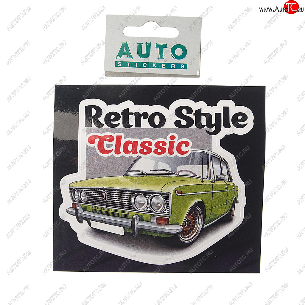 55 р. Наклейка виниловая Retro Style Classic 10х11см полноцветная AUTOSTICKERS AUTOSTICKERS 078618  с доставкой в г. Пермь