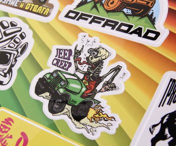349 р. Наклейка виниловая вырезанная Stiker-boom 4х4 №3  35х50см в наборе 1 лист AUTOSTICKERS AUTOSTICKERS 078649  с доставкой в г. Пермь. Увеличить фотографию 2