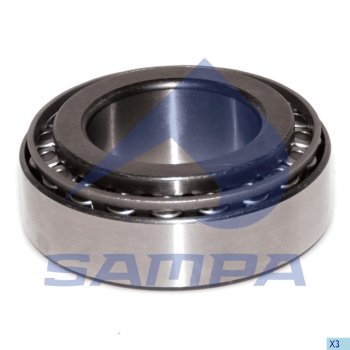 1 579 р. Подшипник ступицы MAN SAF (60x110x38.3мм) SAMPA SAMPA 079.010  с доставкой в г. Пермь. Увеличить фотографию 1