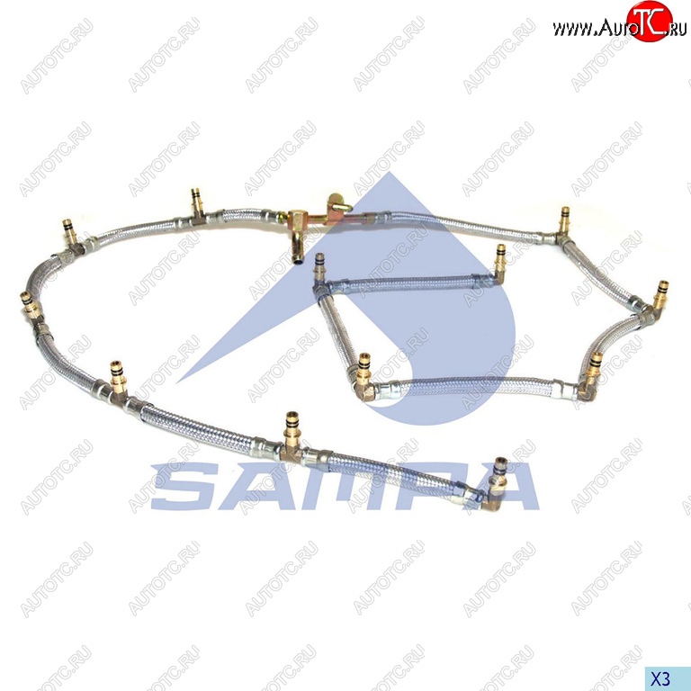 8 199 р. Трубка топливная RENAULT обратная SAMPA SAMPA 079.112  с доставкой в г. Пермь
